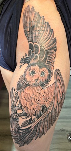 Two sittings, she's a tough gal.