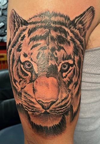 Start of his sleeve