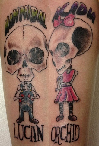 Cool Tattoo for her kids!