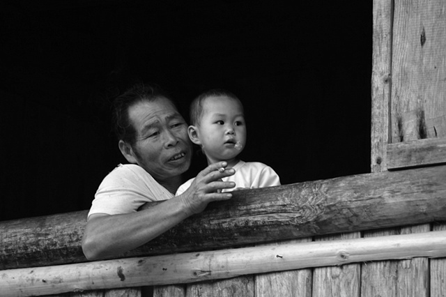 Man and child -Hunan