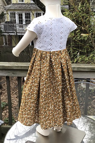 Brown Calico with Petticoat