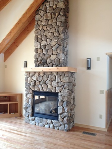 NH split veneer fireplace