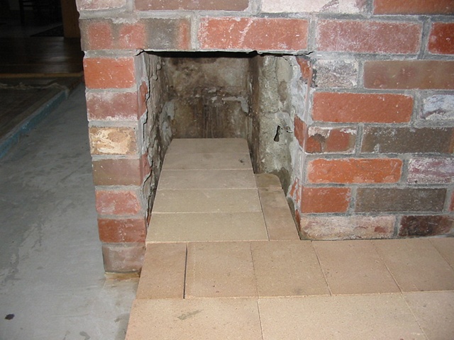 Where connection to existing chimney will be made