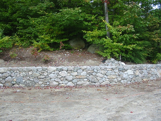 Scarbrough's driveway wall