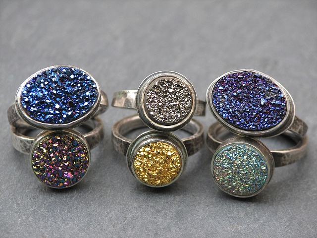 Assorted Druzy Rings..
