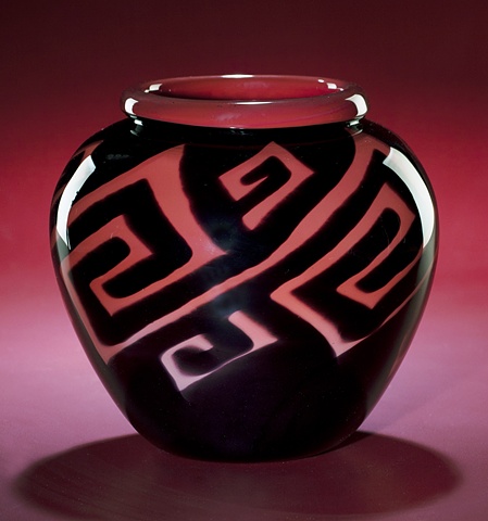 Red Artifact Vase