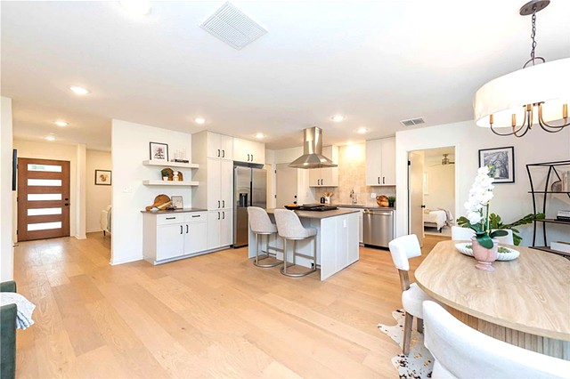 Kitchen from the dining area