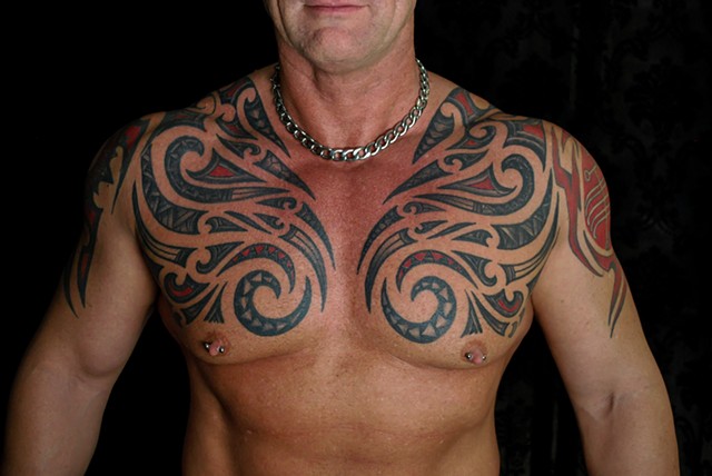 maori inspired tattoo by chris lowe