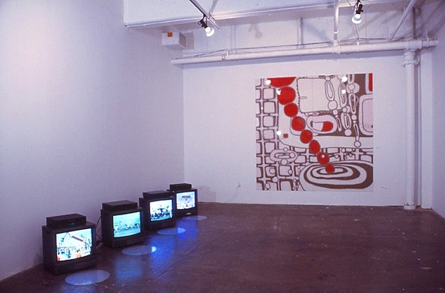 Jennifer McMackon Imaginationsaft at Hallwalls, installation view, HARP, John Massier curating