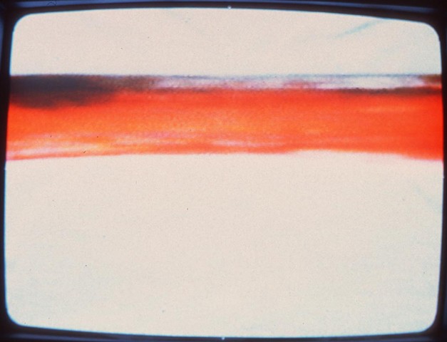 Jennifer McMackon, video still from Saturation Test, multimedia installation, Robert Birch Gallery, Toronto, 1997