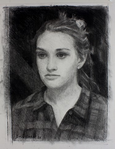 charcoal portrait