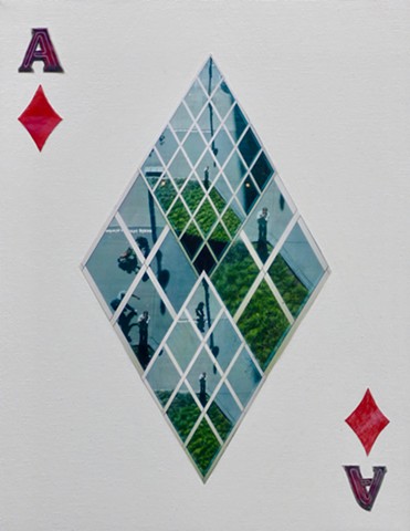 "Ace of Diamonds" - Photo Collage by Vashon Artist John Schuh