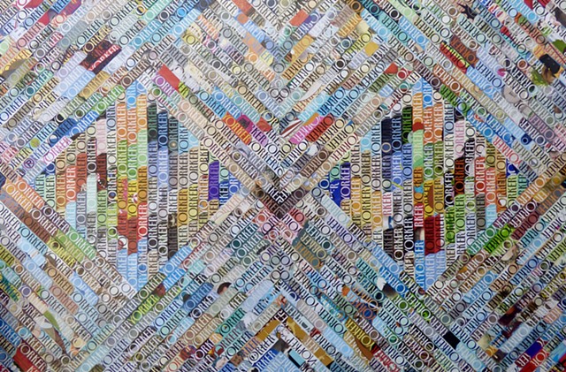 "Exquisite Mirror" - Collage by Vashon Artist John Schuh