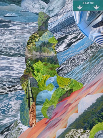 "Vashon Island #1" - Photo Collage by Vashon artist John Schuh.