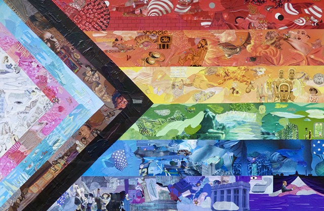 “Pride Flag “ - Collage by John and Hannah Schuh