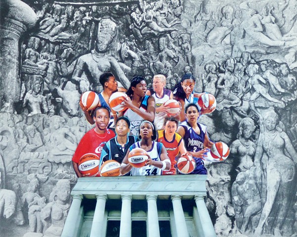 "Supreme Court" - Collage by Vashon Artist John Schuh