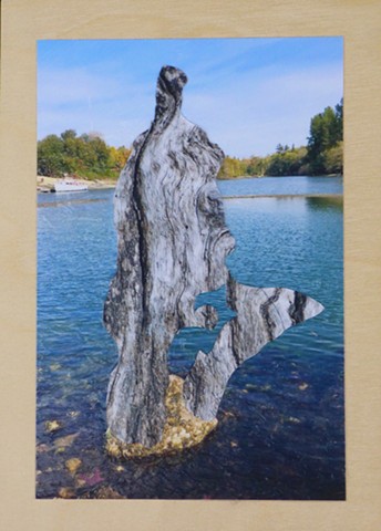 "The Rock" - Photo Collage by Vashon Artist John Schuh