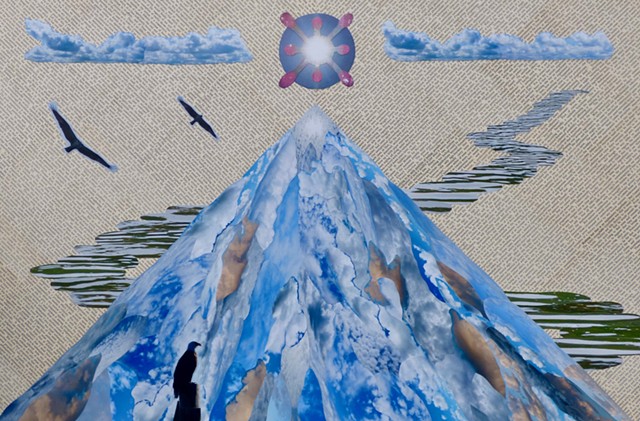 "The Original View" - Collage by Vashon Artist John Schuh