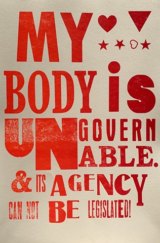 Letterpress poster