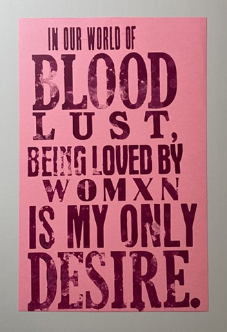 blood/lust/desire