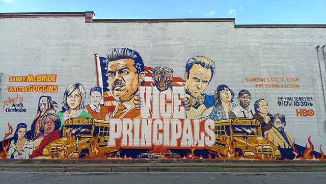 Mural For HBO Series "Vice Principals"