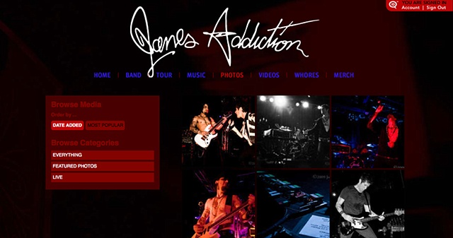 Jane's Addiction Web Site