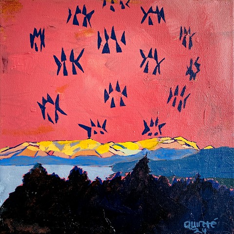 Bear Paws & The Gathering of Ancestors in The Sky & In My Mind