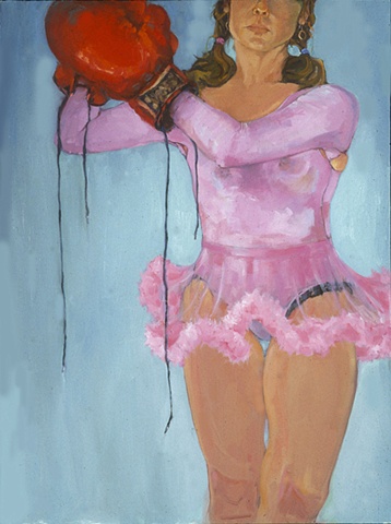 # 7  (self as "the champ" in tutu w/ boxing gloves)
