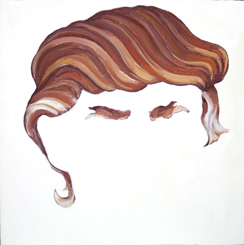Donald's Hair (after Christina Ramberg)