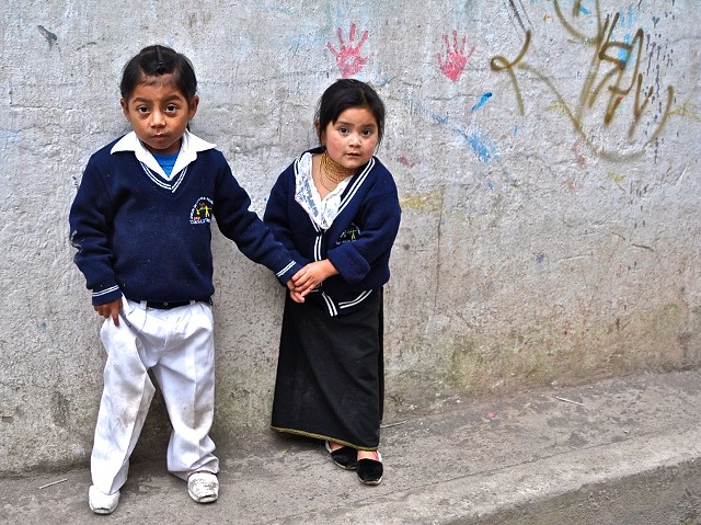 children, play, Otavalo, Ecuador