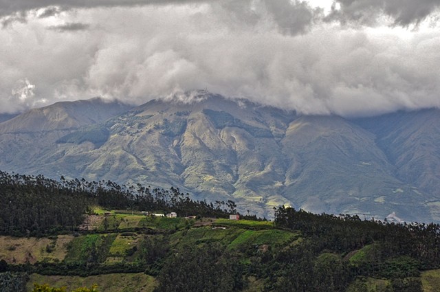 View, mountains, Otavalo, Ecuador