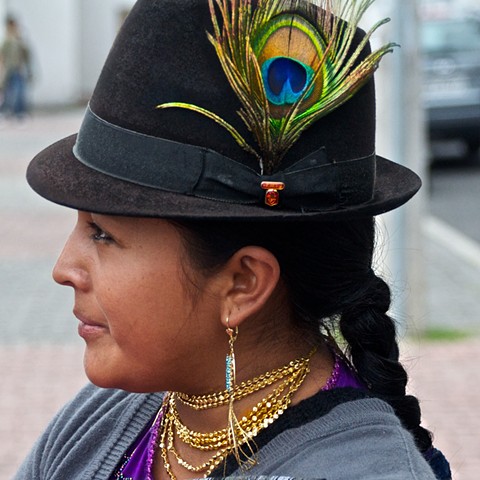 Costume, market, Otavalo, Ecuador
