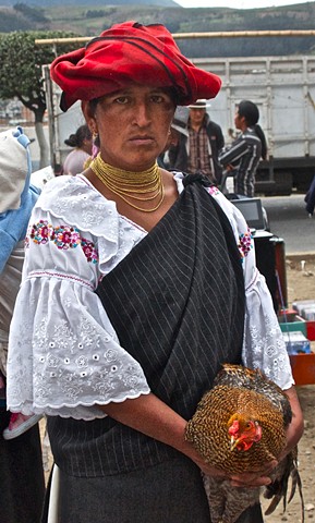 costume, market, Otavalo, Ecuador