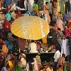 Yellow Umbrella,  Varanasi