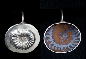 053 Sterling Ammonite Pendant