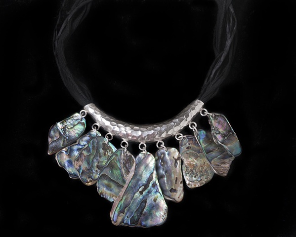 Sterling Abalone Shell Necklace