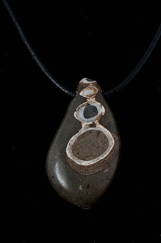 008 Fossil Necklace with Leather