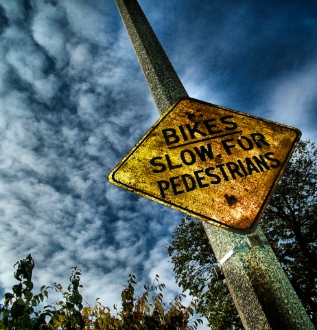 Bike Path Sign, Burnham Park