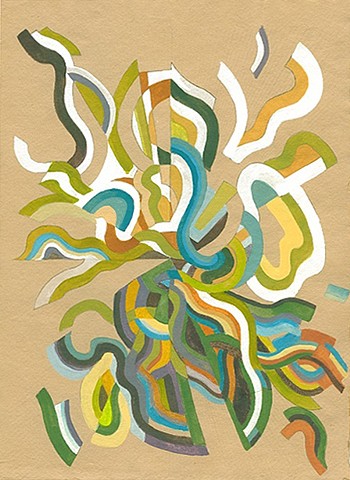 Polar Grid Painting (Olive)

