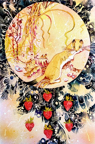 Strawberry Stoat Globe