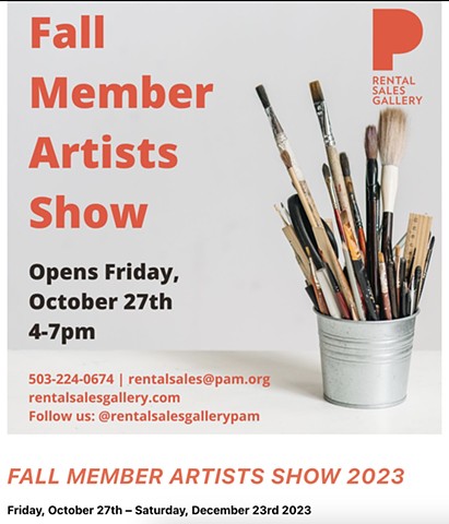 Portland Art Museum Rental Sales Gallery Fall Member Artist Exhibition 2023