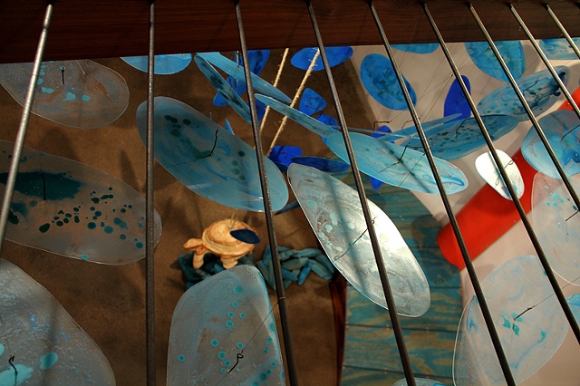 Matthew Stemler artist Flotsam LGTripp Gallery installation sculpture  wood steel abstract matt stemler