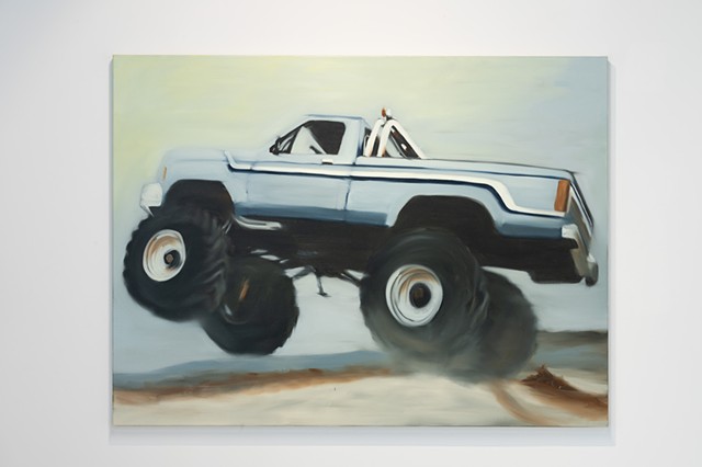Heath Nock Oil Painting Sydney Australia Monster Truck Painting Outsider Gallery 