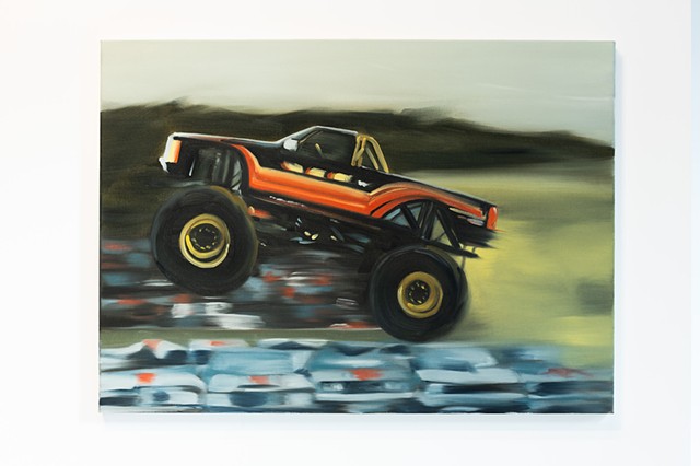 Heath Nock Oil Painting Sydney Australia Monster Truck Painting Outsider Gallery 