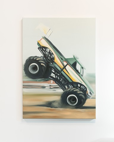 Heath Nock Oil Painting Sydney Australia Monster Truck Painting Outsider Gallery 