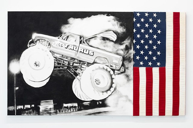 Heath Nock Oil Painting Sydney Australia Monster Truck Painting Outsider Gallery 