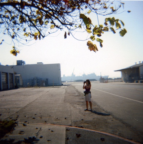 Laurie at Alameda Point/old Naval Air Station