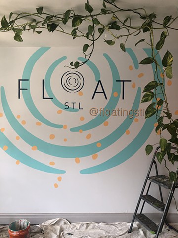 FLOAT logo mural