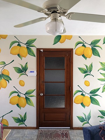 Sun-room Lemon Wall painting