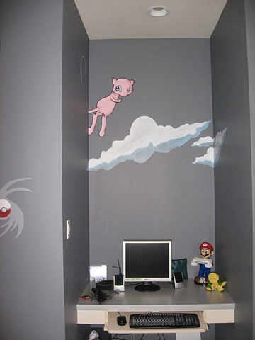 child's bedroom cartoon environment paint by the design deli